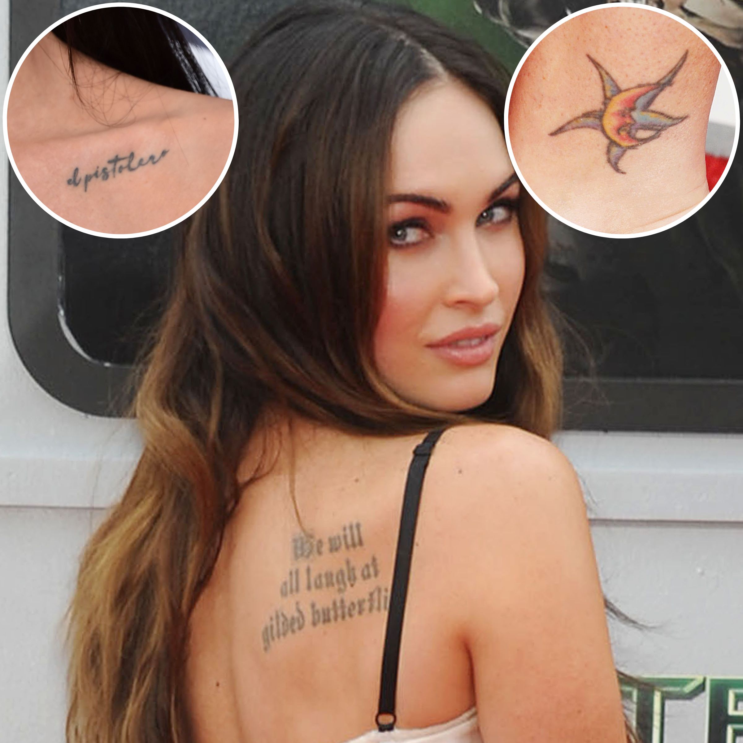Megan Foxs back tattoo is photoshopped out of Frances Grazia magazines  cover picture  Mirror Online